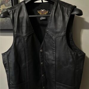 Harley-Davidson Women’s Black Leather Vest M
